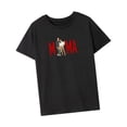 thumbnail image 3 of Camiseta para Mujer, Top de Manga Corta, Disfraz, Camiseta Clásica de Cuello Redondo para Vacaciones SG, 3 of 8