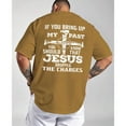 thumbnail image 4 of "If You Bring Up My Past You Should Know That Jesus Has Forgiven Me "T-Shirt – Faith Over Fear Christian Shirt for Men, Religious Graphic Tee, Bible Quote Top, 4 of 7