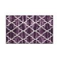 thumbnail image 5 of Better Trends 24" x 40" Rectangle Bathroom Rug, 100% Cotton, Soft, Water Absorbent, Non-Slip Bath Mat, Machine Washable, Rugs for Bathroom, Vanity, Shower, Tub – Savio Collection - Purple, 5 of 5