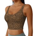 thumbnail image 2 of Daiia Leopard Printed Women's Sports Bra, Breathable Activewear Bra with U-Back Design and Removable Pads, Comfortable and Supportive for Yoga, Workout-Small, 2 of 8