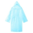 thumbnail image 4 of Yuncity Girls Boys Rain Jacket All Seasons Lightweight Comfortable Ages 5-12 Years Raincoat Rainwear Blue One Size, 4 of 5