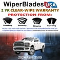 thumbnail image 2 of 2024 Ram 2500 Beam Wiper Blades Wipers w/2yr Warranty (Set of 2) (WiperBladesUSA), 2 of 5