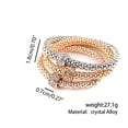 thumbnail image 4 of Fiudx Pulsera Tricolor, Pulsera Elástica de Estilo Marinero Vintage Moda, Cadete de Aleación de Maíz, Joyería para Damas, Ideal Bodas En La Playa, Regalo Perfecto para Amigas, Incluye 1 Juego., 4 of 5