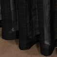thumbnail image 3 of 1 Pair of Faux Linen Window Treatment Curtains 84 Inches Length, Rod Pocket Privacy Protection, Black, 84" Long, 3 of 4