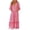 Pink, variant on ibuvkizy Women Plus Size Dress,Womens Fashion Summer Dress,Bohemian Printed Long Dress V-neck Button Up Dress Short Sleeved V-neck Ankle Dress,Maxi Dress,Sun Dresses Maxi Dresses for Women 2025