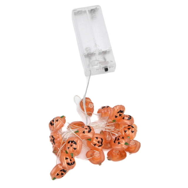 Cadena de luces de Halloween NikouMX 2 m 20 LED Calabaza Luz