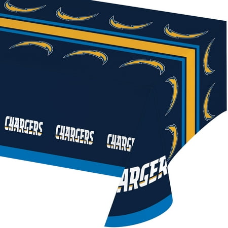 Los Angeles Chargers Plastic Tablecloth, each