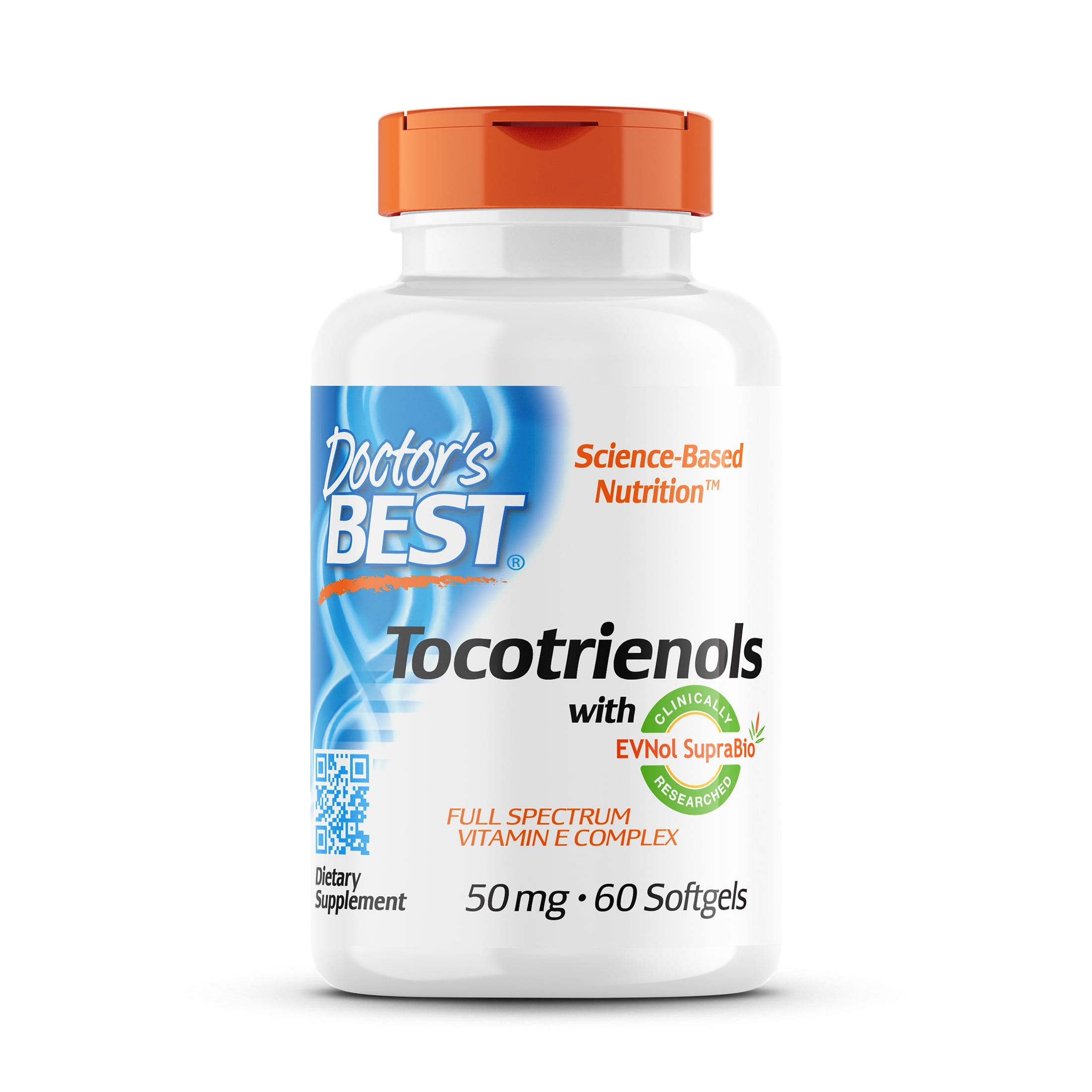 Doctor's Best Tocotrienols contains EVNol SupraBio Full Spectrum