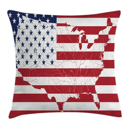 American Flag Decor Throw Pillow Cushion Cover America Continent New American Flag Decorative Throw Pillow American Flag Decor Throw Pillow Cushion Cover America Continent New American Flag Decorative Throw Pillow