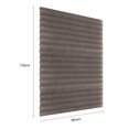 thumbnail image 2 of Persianas plisadas autoadhesivas para baño, cortinas opacas para ventana, color café, 2 of 8