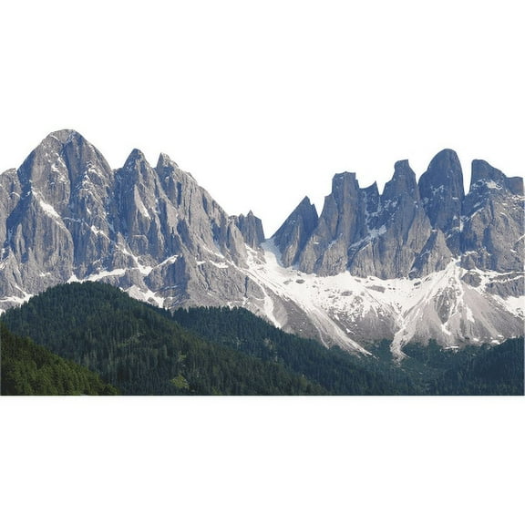 H13676 Dolomites Santa Magdalena Italy Mountain Range Cardboard Cutout Standee Standup