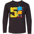 thumbnail image 3 of Inktastic This Robot is Five- Fifth Birthday Long Sleeve Youth T-Shirt, 3 of 5