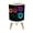Color 4, variant on Futuristic Small Trash Can with Lid Neon Hexagon Glowing Futuristic Geometric 1.8 Gallon Dog Proof Trash Can Round Garbage Can Waste Bin Wastebasket for Bathroom Bedroom Living Room