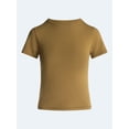 thumbnail image 5 of Scoop Women’s The York Baby Tee with Short Sleeves, Sizes XS-XXL, 5 of 5