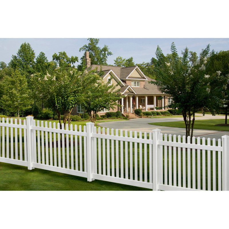Wam Bam Premium Classic Picket Vinyl Fence with Post and Cap 4 ft. by Wam Bam Fence CO.