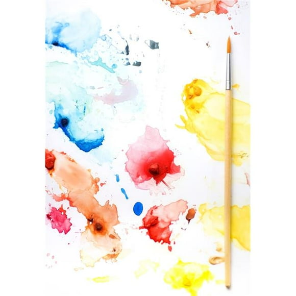 Paint Splatters & Paint Brush Poster Print by Chris & Kate Knorr, 12 x 18