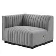 thumbnail image 4 of Conjure Channel Tufted Upholstered Fabric Sofa-EEI-5787-BLK-BEI, 4 of 5