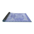 thumbnail image 2 of Ahgly Company Indoor Round Abstract Blue Modern Area Rugs, 8' Round, 2 of 4