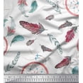 thumbnail image 1 of Soimoi Cotton Duck Fabric Feather & Dream Catcher Home Decor Decor Fabric Printed Yard 56 Inch Wide, 1 of 3