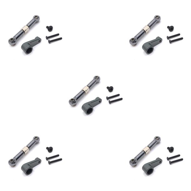sweethay Servo brazo Control remoto coche enlace varilla juguete oruga repuesto modificado tornillo Kit reemplazo para Wltoys 144010 144001 tipo 6 tipo 6 5piezas sweethay CBP250918