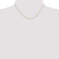 thumbnail image 2 of Real 14kt Yellow Gold .6 mm Carded Cable Rope Chain; 16 inch; for Adults and Teens; for Women and Men, 2 of 6