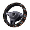 thumbnail image 2 of Balery Flame Metal Skull Fundas elásticas antideslizantes para volante, funda protectora universal para hombre y mujer, 15 pulgadas, accesorios para coche., 2 of 6