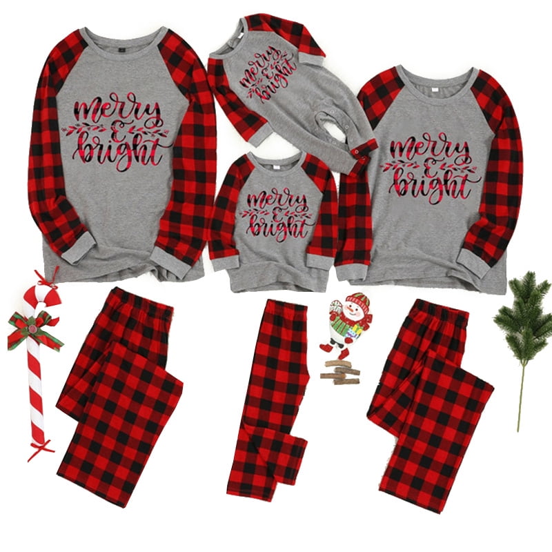 Conjunto de pijama para mujer Top y pantalones Navidad a juego con la  familia Ropa de dormir a cuadr Nituyy GL714-QZ14193A6 | Walmart en línea