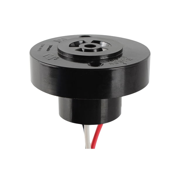 3-Pack Dusk To Dawn Photocell Sensors - Auto On/Off, Twist Lock, 110-277V For LED Street/Barn/Parking Lot Lights