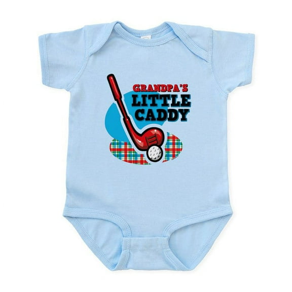 CafePress - Grandpa's Little Caddy Infant Bodysuit - Baby Light Bodysuit, Size Newborn - 24 Months