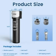 Vortopt Q5-C2 Under-Sink Water Filter System, 19000 Gallons Capacity, 12 to 24 Months Filter Life