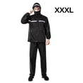 thumbnail image 1 of Chaqueta de lluvia impermeable para motocicleta, ropa de lluvia de cobertura de cuerpo completo de ciclismo grueso de doble capa para hombres, negro, xxxL Inevent HA6115-05B, 1 of 6