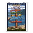 thumbnail image 2 of Roche Harbor, San Juan Island, Washington, Sign Post Destinations (9x12 Wall Art Print, Home Decor), 2 of 3