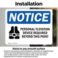 thumbnail image 3 of (2 Pack) Personal Flotation Device Required Sign, 3 of 7