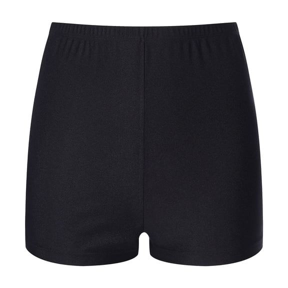Doomiva Women Dance Shorts Booty Shorts Yoga Shorts Cheerleading Dance Shorts Safety Pants Black L