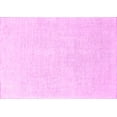 thumbnail image 1 of Ahgly Company Indoor Rectangle Solid Pink Modern Area Rugs, 2' x 5', 1 of 4