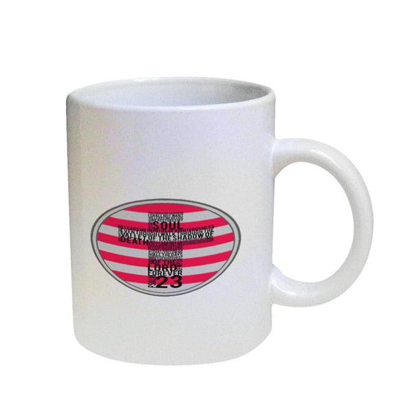 KuzmarK Coffee Cup Mug Pearl Iridescent White - American Flag Lords Prayer_1