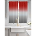 thumbnail image 4 of Bedroom Curtains 63 Inches length, Red Gray Ombre Window Treatment Curtain Drapes, Modern Gradient Abstract Art Rod Pocket Curtain Panels for Living Room Kitchen, 42"x63", 2 Panels, 4 of 7