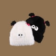 thumbnail image 3 of Luxalzxs Women's Winter Warm Plush Hat Knitted Beanie Hats Fuzzy Cute Quirky Ear Protection Wool Cap, 3 of 3