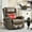 Nature, variant on Genuine Leather Recliner Chair with Heat Massage, 360° Swivel Rocker Recliner with 8-Point Massage System, Manual Handle Operation, Red