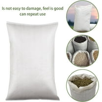 BMYJ Sand Bags Strings Empty Woven Polypropylene Sand-Bags for Flood Control Hours of UV Protection,Cable Zip Ties for Flood Protection, Erosion Control, Hurricane Barriers