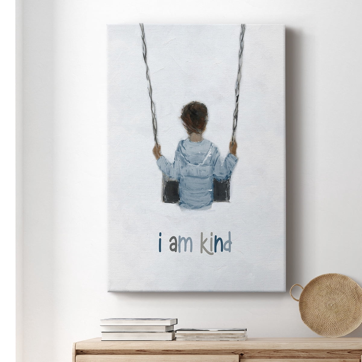 Boy on a Swing Premium Gallery Wrapped Canvas - Ready to Hang