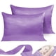 thumbnail image 5 of Funda de almohada 2pcs Funda de almohada de satén de poliéster Ropa de cama Funda de almohada para dormir, Morado, Reino Unido / US-Q, 20x30 pulgadas Jumpingount HA003643-02, 5 of 7