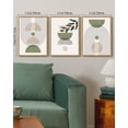 thumbnail image 5 of Drsoum Leaf Wall Art Green Botanical Boho Printing Minimalist for Bathroom Prints 11x14in3pcs Natural Framed, 5 of 5