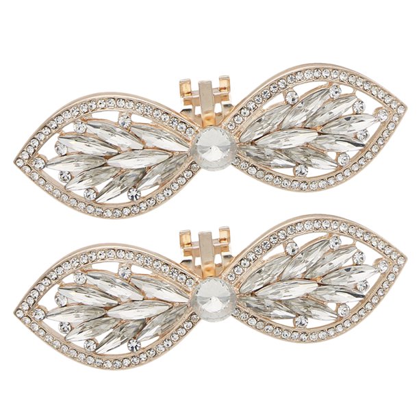 EeaseMX 1 par de hebillas para zapatos que combinan con todo, broches extraíbles para zapatos, zuecos, decoraciones para zapatos.