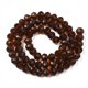 thumbnail image 2 of Glass Beads Strands Faceted Rondelle Coconut Brown 10x8mm Hole: 1mm about 63~65pcs/strand 49~50cm, 2 of 4