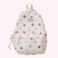 thumbnail image 4 of Mochila Con Fresa Japonés Pequeña Y Fresca para Estudiantes Secundaria Mujer () Blanca, 4 of 9