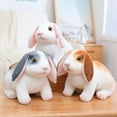 thumbnail image 6 of Christmas Gift Kids Baby Cute Cartoon Pillow Kneeling Sitting Soft Toy Stuffed Animals Easter Bunny Plush Rabbit New Year Chinese Rabbit WHITE SITTING, 6 of 8