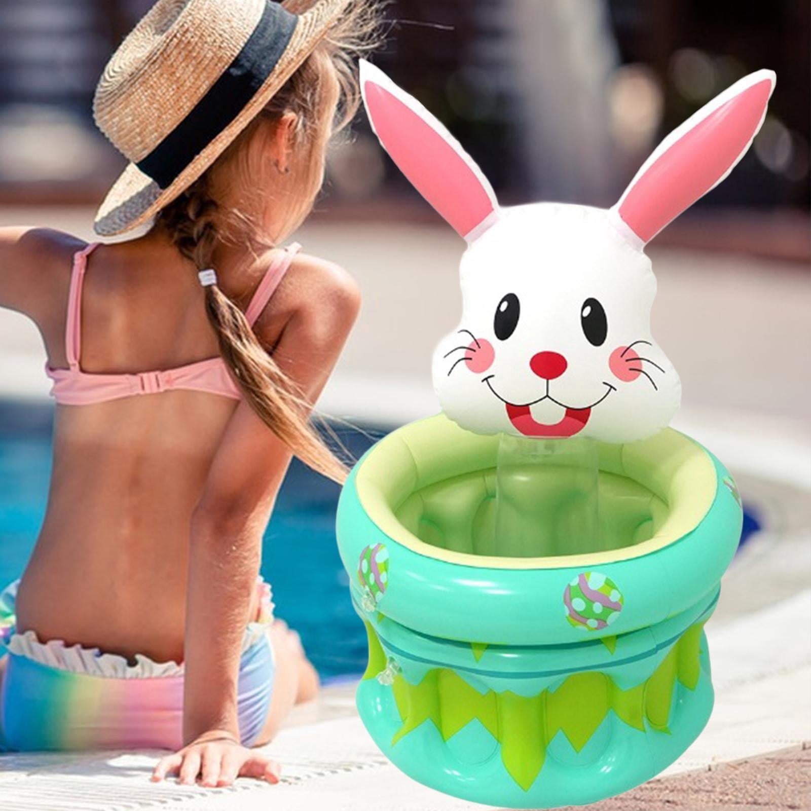 Fiocias Inflatable Pool Party Cooler Cute Portable Drink Cooler Easter Party Decoration