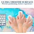 thumbnail image 3 of Pink and Blue Marble Mouse Pad Desk Mat XL Large Gaming Mousepad Fluid Art Extended Computer Keyboard Mat with Non-Slip Rubber Base and Stitched Edge 11.8 x 31.5 Inch for Gaming Office Work, 3 of 6
