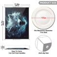 thumbnail image 3 of WOBOGO Acrylic Serving Trays 15.7x11.8 Inch Spill Proof Clear Decorative Organizer with Handle Show Ferocity Wolf, 3 of 7